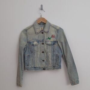 GAP Blue Jean Jacket Cropped Vintage Style